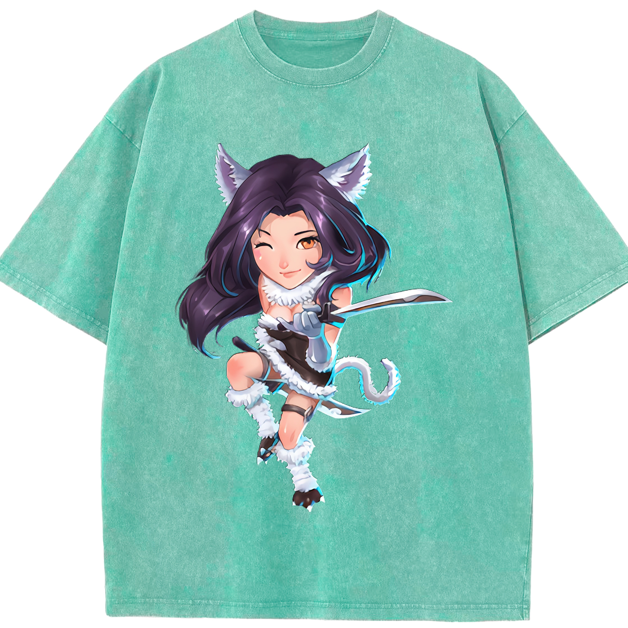 （画像用） リーグ・オブ・レジェンド League of Legends LOL 綿100% ヴィンテージ風 半袖Tシャツ（フロントプリント）